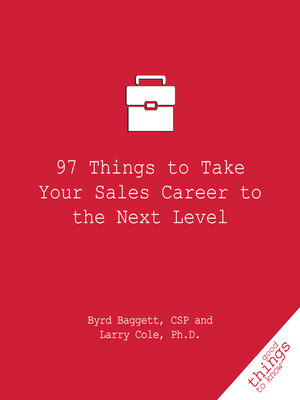 cover image of 97 Things to Take Your Sales Career to the Next Level